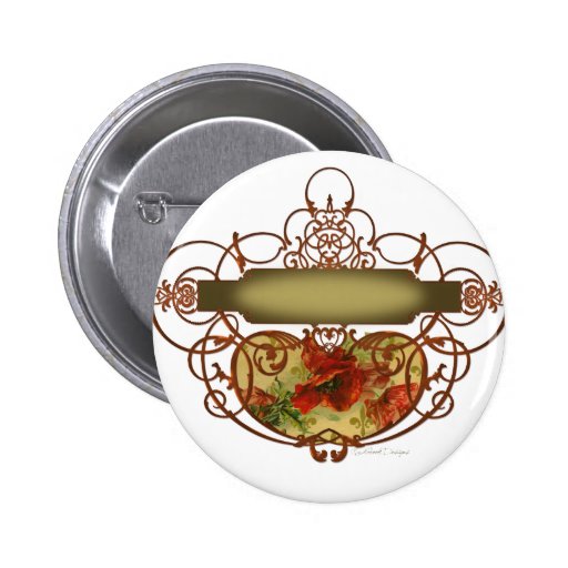 Poppy Scroll Banner Pin