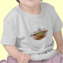 Poppy Scroll Banner t-shirts