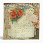 Poppy Victorian Style Binder Album Memories