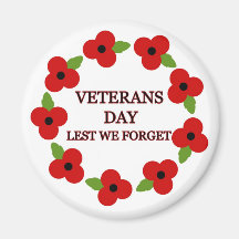 Poppy wreath - Magnet