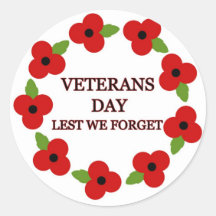Poppy wreath - Sticker