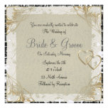 Popular and Elegant  Old Paper  Wedding Invitation