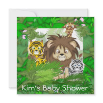Popular BABY SHOWER Jungle ZOO Invitations
