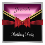 Popular Black Pink Party Invitation