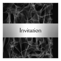 Popular Smoke Black Party Invitation save the date