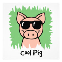 Porc de cool de clipart (images graphiques) de ban invitations