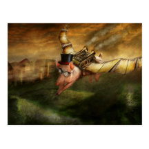 Porc de vol - Steampunk - les porcs de vol Carte Postale