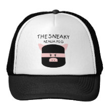 Porc sournois de Ninja ! Casquette De Camionneur