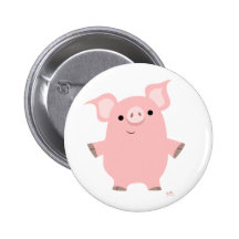 Porc tenant le bouton badge