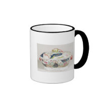 Porcelain dish, 18th century mugs