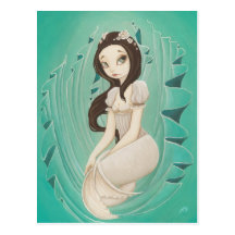 Porcelain - Mermaid Post Card