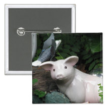 Porcelain Pig Pins