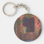 Porch with Green Bench Key Chains
