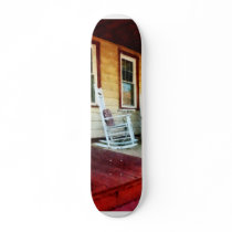 Porch With Red, White and Blue Railing
