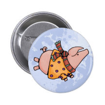 porcin dans le chandail badge
