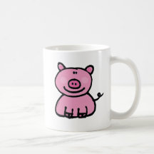 Porcin rose mugs