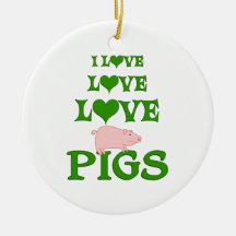 Porcs d'amour d'amour ornement