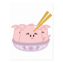 Pork Dumplings Post Cards