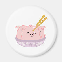 Pork Dumplings Refrigerator Magnet