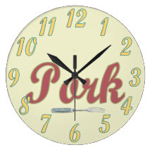 Pork Round Clock