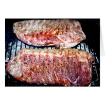 Pork Spare Ribs on the Grill Card