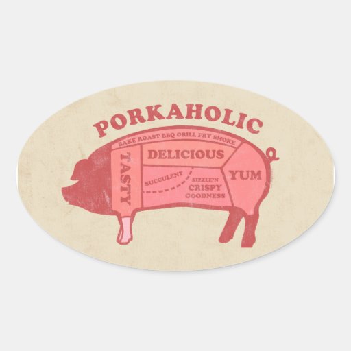 Porkaholic Sticker