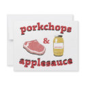 porkchops & applesauce invitations