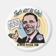 Porky POTUS Anti-Obama Gear Refrigerator Magnet