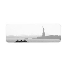 Port de New York City - statue de la liberté Étiquettes D’adresse Retour