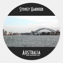 Port de Sydney Autocollants Ronds