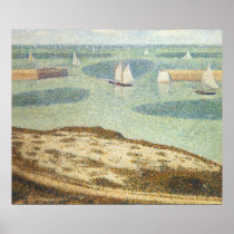 Port-en-Bessin, Entrance to the Harbour by Seurat Poster