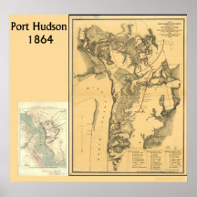 Port Hudson Maps Posters