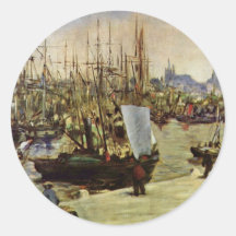 Port Of Bordeaux By Manet Edouard Stickers