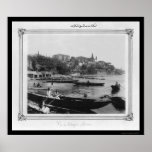 Port of Salacak Istanbul, Turkey 1885 Poster