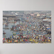 Port of the Slave City Elmina, Ghana, West Africa Print