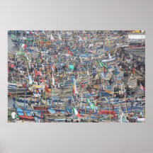 Port of the Slave City Elmina, Ghana, West Africa Poster