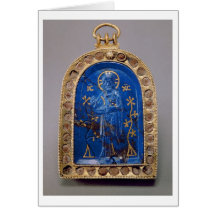 Portable Icon, probably medieval (lapis lazuli) Cards