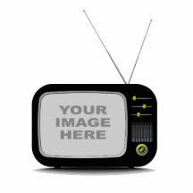 Portable Retro Television Photo Cutouts