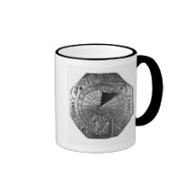 Portable Sundial, from Sierk Castle  1756 Coffee Mugs