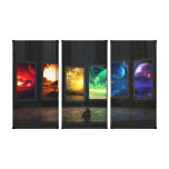 Portals Triptych Stretched Canvas Prints