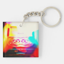 Porte - clé d'art de bruit de plaque tournante porte-clef