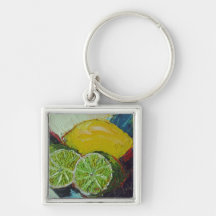 Porte - clé de chaux de citron porte-clef