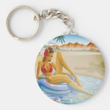 Porte - clé de fuite de vacances porte-clé