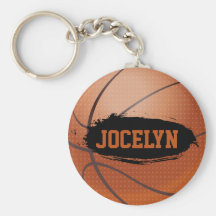 Porte - clé grunge/porte-clés de basket-ball de Jo