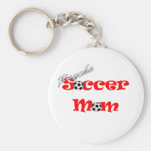 Porte - clé psychopathe de maman du football porte-clefs