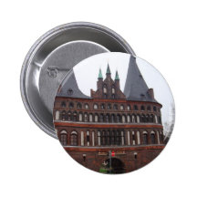 Porte de Holsten - Lübeck Allemagne Badges Avec Agrafe