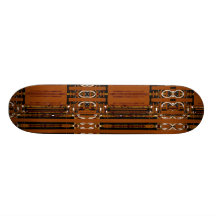 Porte en bois découpée par planche à roulettes