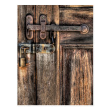 Porte - le verrou cartes postales