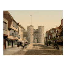 Porte occidentale, Cantorbéry, Kent, Angleterre Cartes Postales