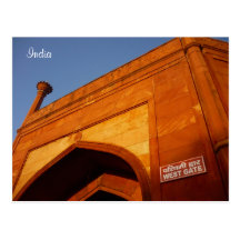 porte occidentale du Taj Mahal Cartes Postales